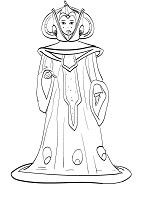 Star Wars Padme Coloring Page