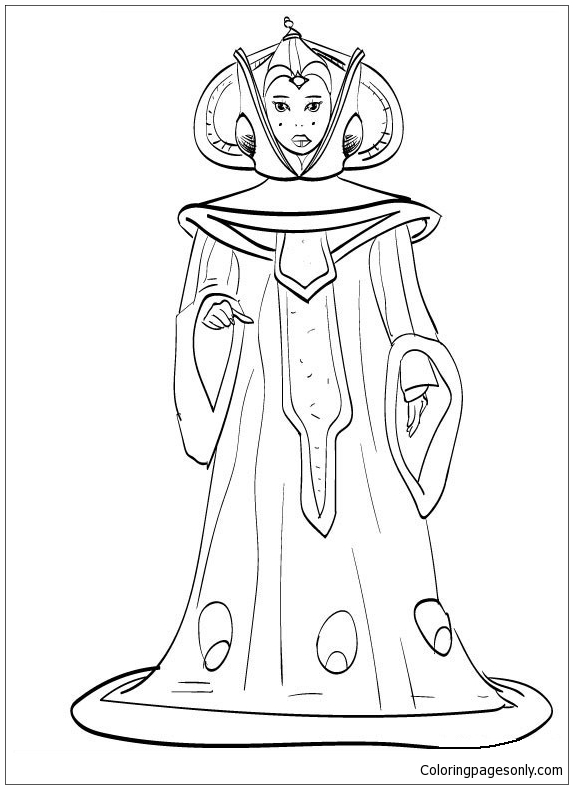 Star Wars Padme Coloring Pages