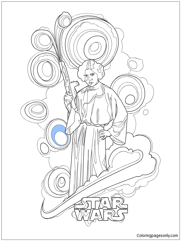 Download Star Wars Princess Leia Coloring Pages - Cartoons Coloring ...