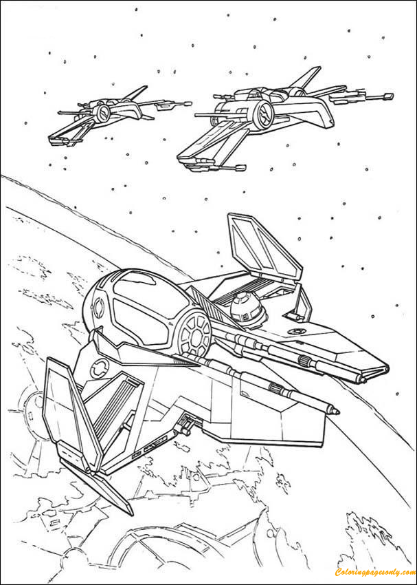 Star Wars Spaceships Coloring Pages