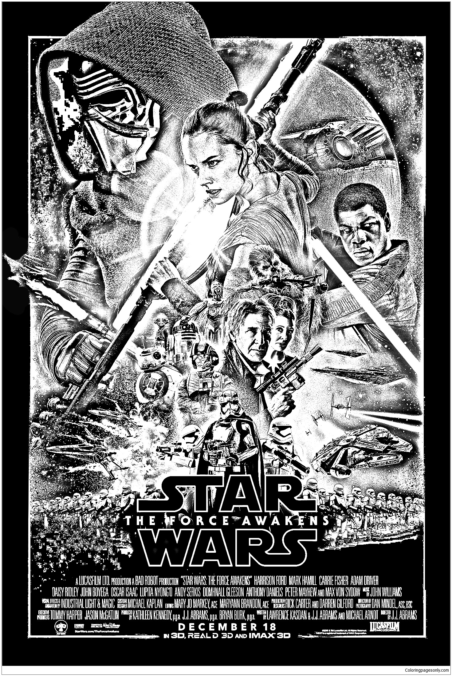 Star Wars The Force Awekens Coloring Pages