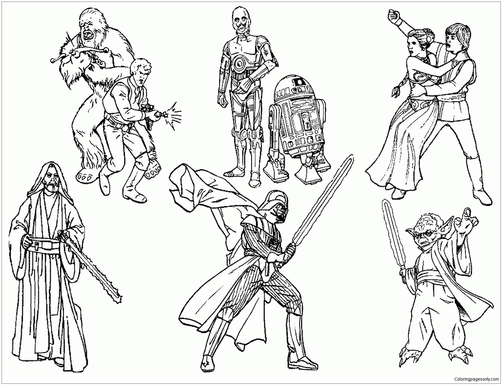 Star Wars World Coloring Pages