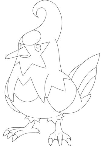 Staravia Pokemon Coloring Pages