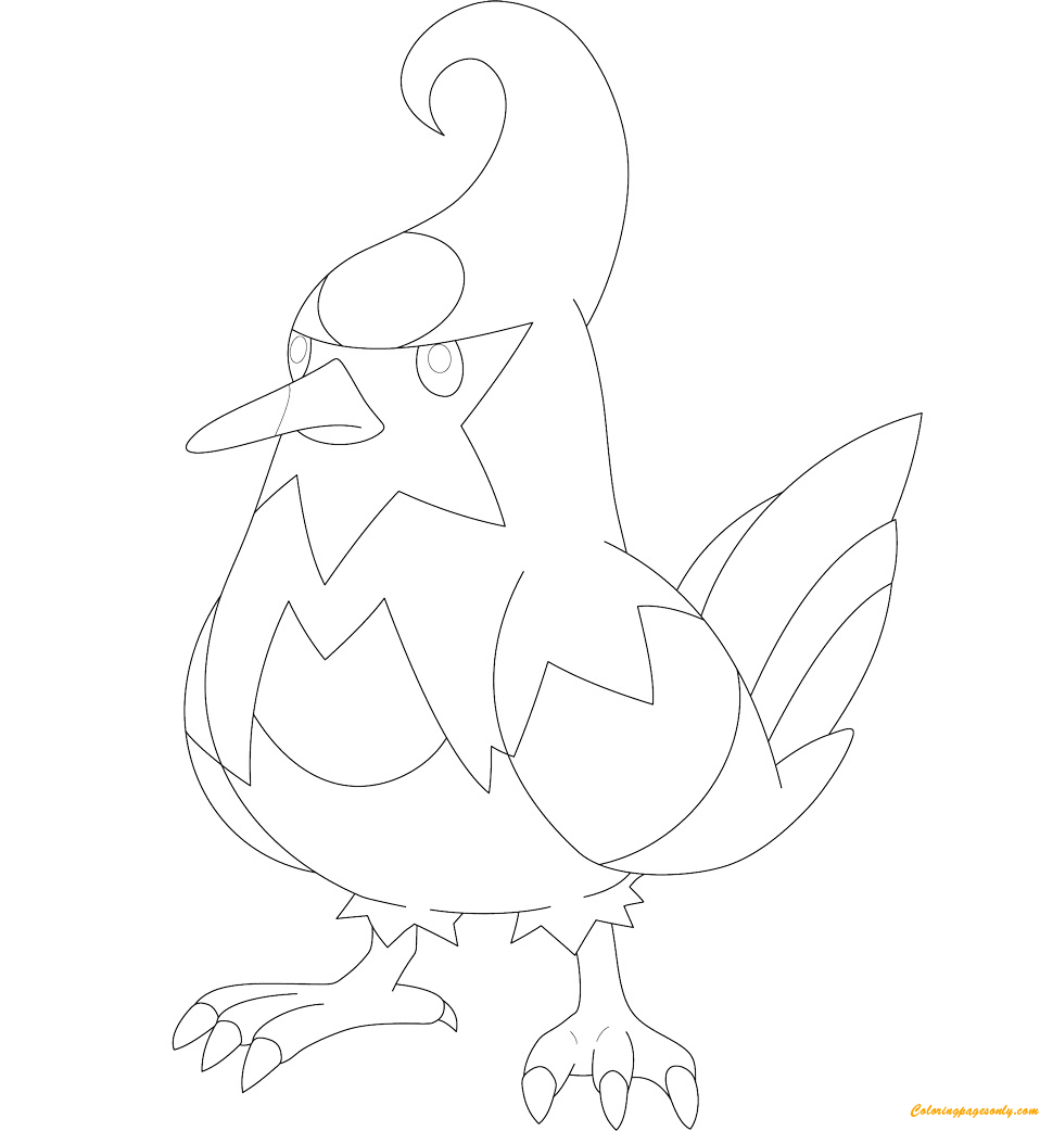 Staravia Pokemon Coloring Pages