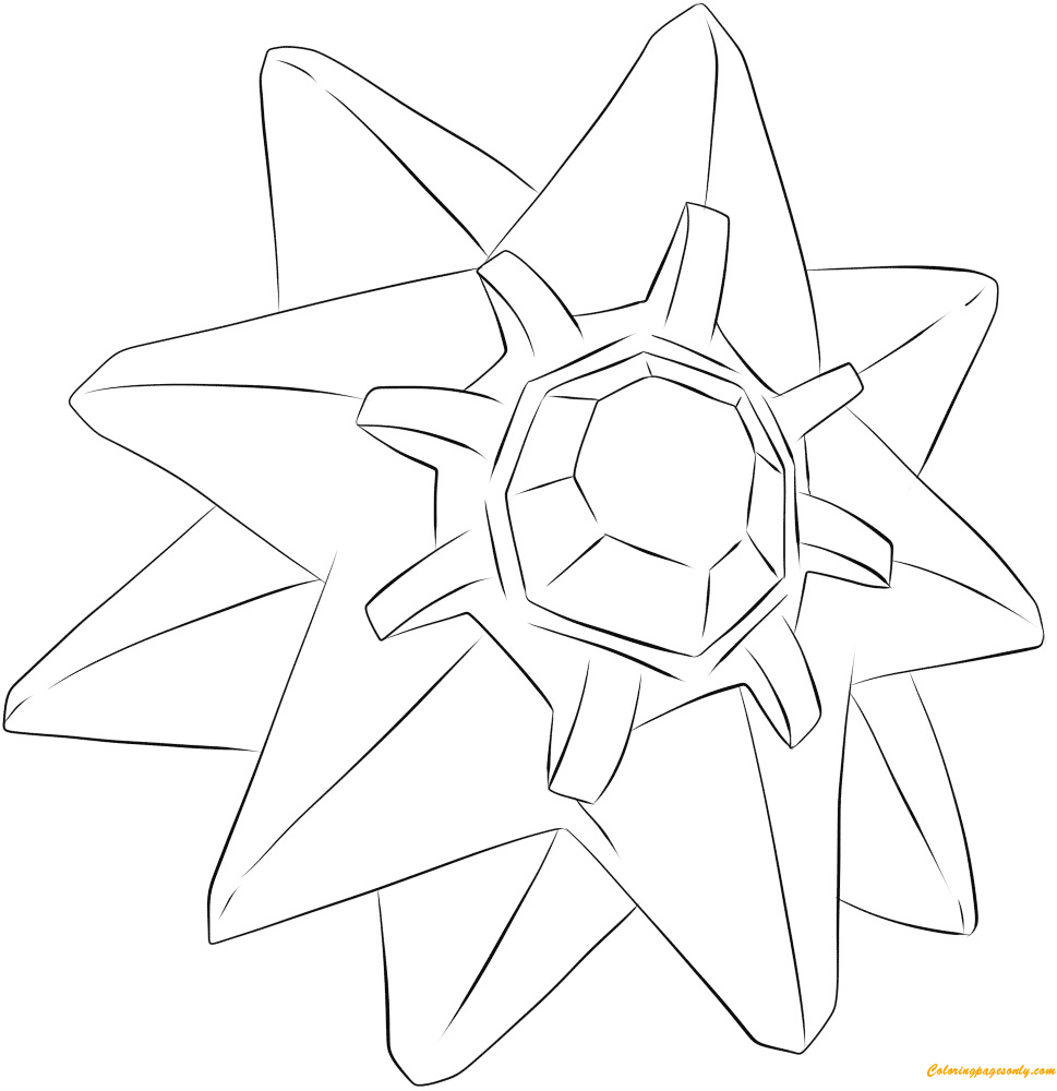 Starmie Coloring Pages