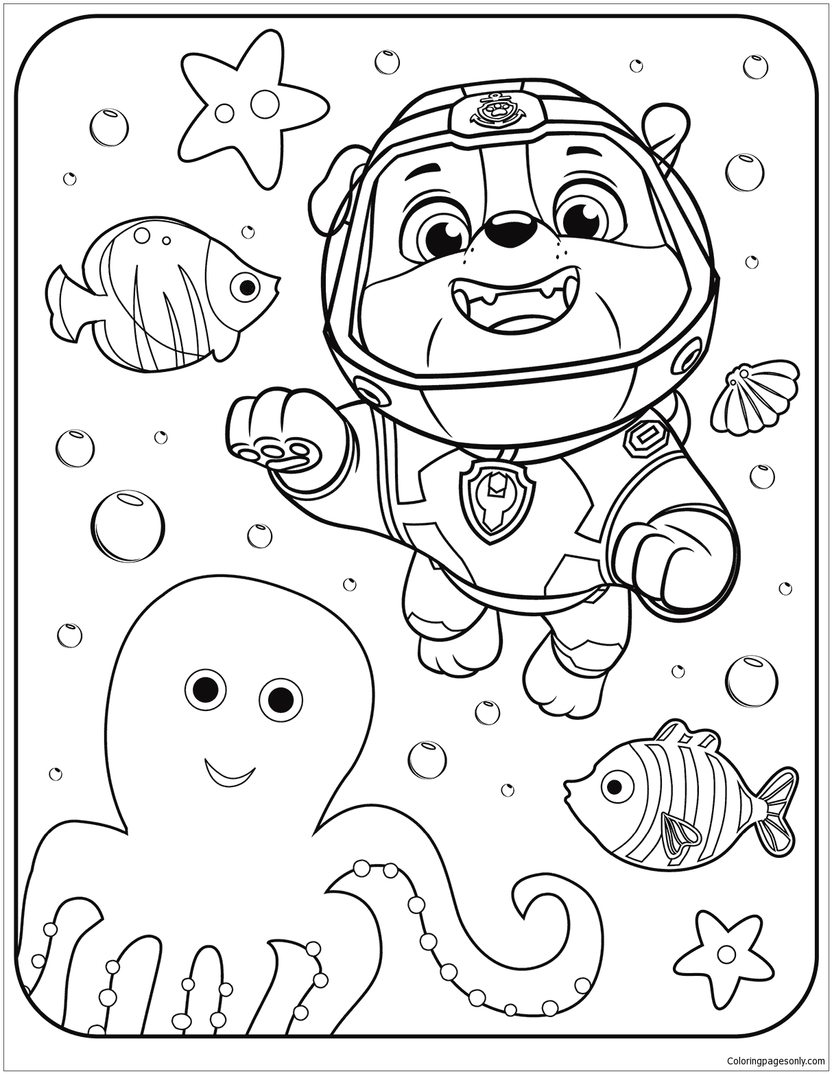 Startling Paw Patrol Coloring Pages