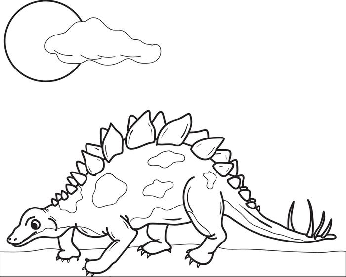 Stegosaurus Dinosaur 1 Coloring Pages
