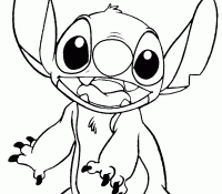 Stitch 4 Coloring Page