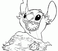 Stitch 9 Coloring Page
