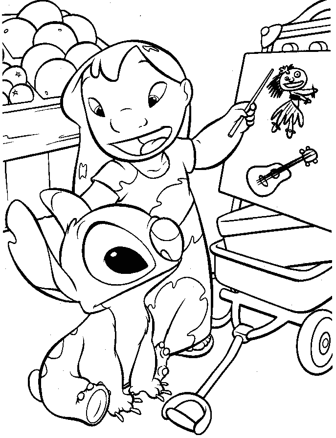Stitch 30 Coloring Pages