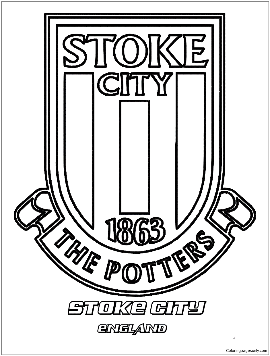 Stoke City FC aus England, Logos der Premier-League-Mannschaft