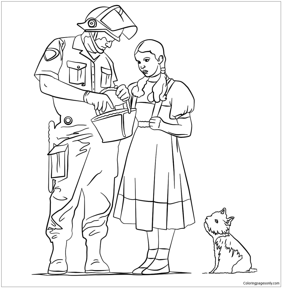 Stop and Search by Banksy Coloring Pages