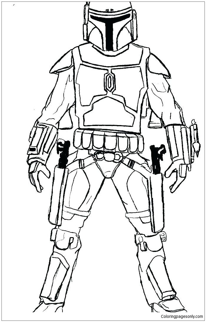 Stormtrooper From Star War Coloring Page