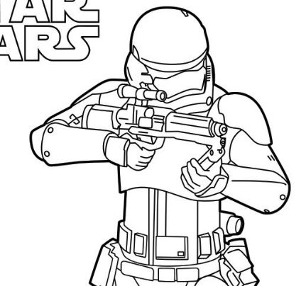Star Wars Stormtrooper Coloring Page