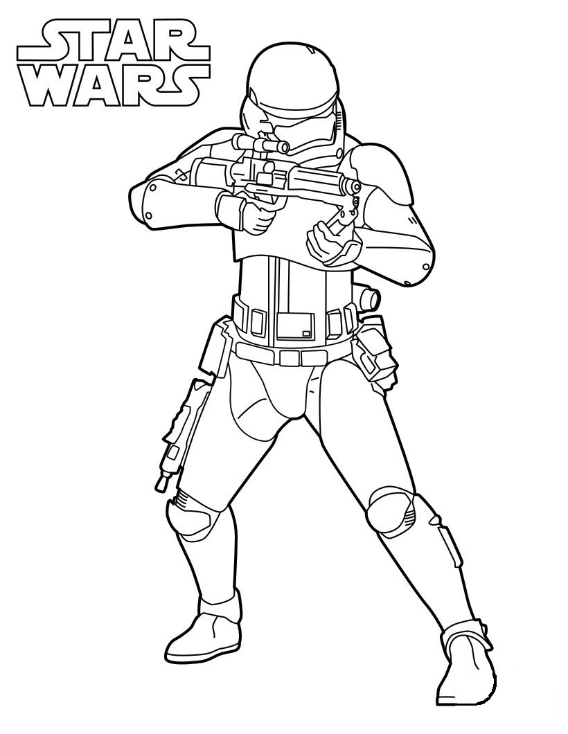 Stormtrooper dos personagens de Star Wars