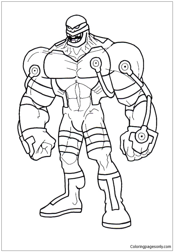 strong killer croc in bane coloring page  free coloring