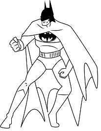 Style of Batman Coloring Page