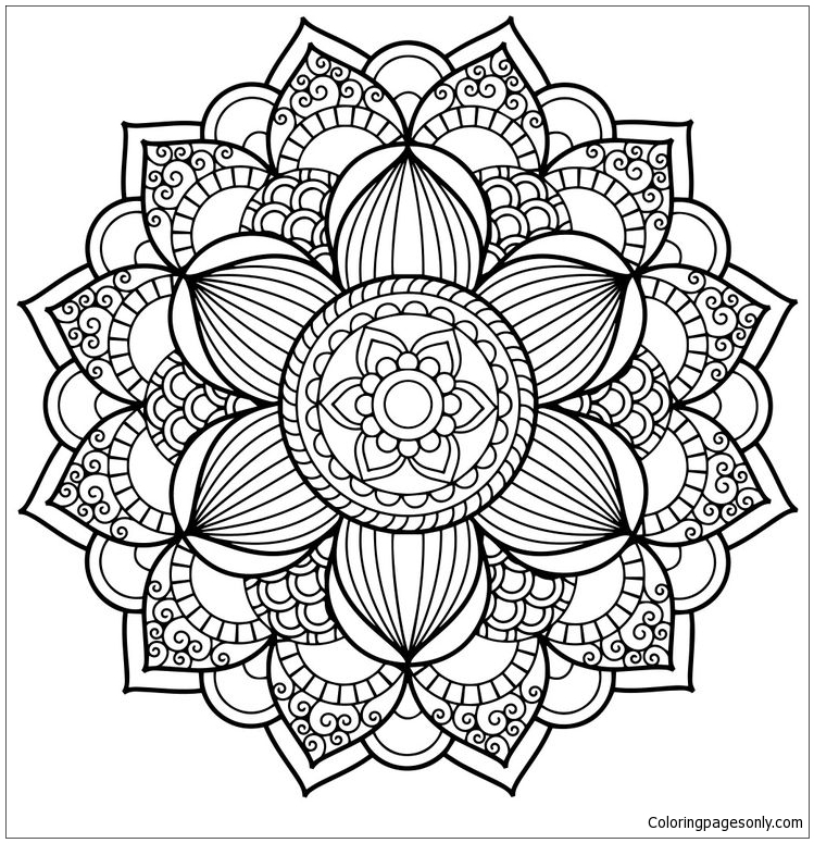 Stylist und Luxus-Mandala von Mandala