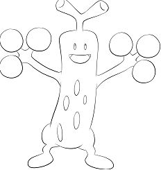Sudowoodo Pokemon Coloring Pages
