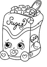 Sugar Lump Shopkins Coloring Pages