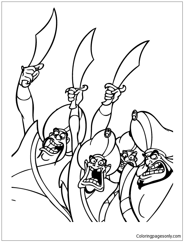 Sultan Soldiers Coloring Page