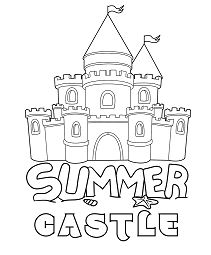 Summer Castle Coloring Page