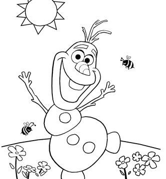 Summer Of Olaf Coloring Page