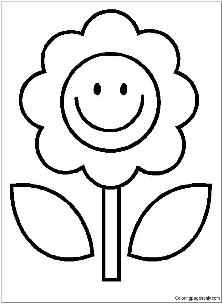 Coloriage fleur de soleil