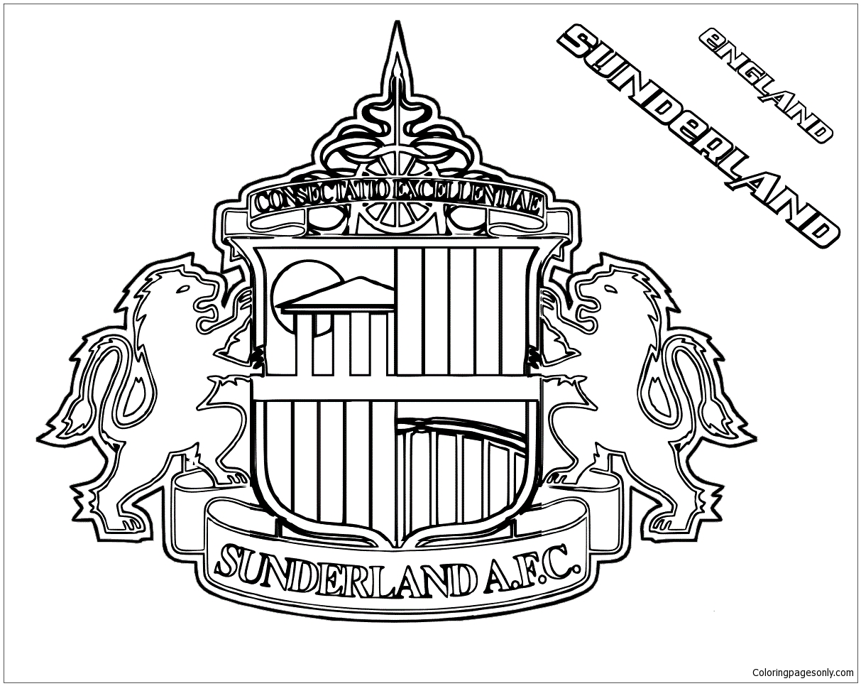 Sunderland A.F.C. Coloring Page