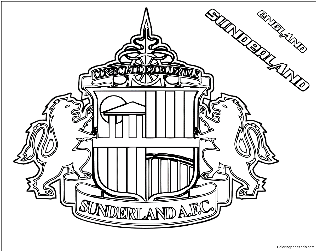 Coloriage Sunderland AFC