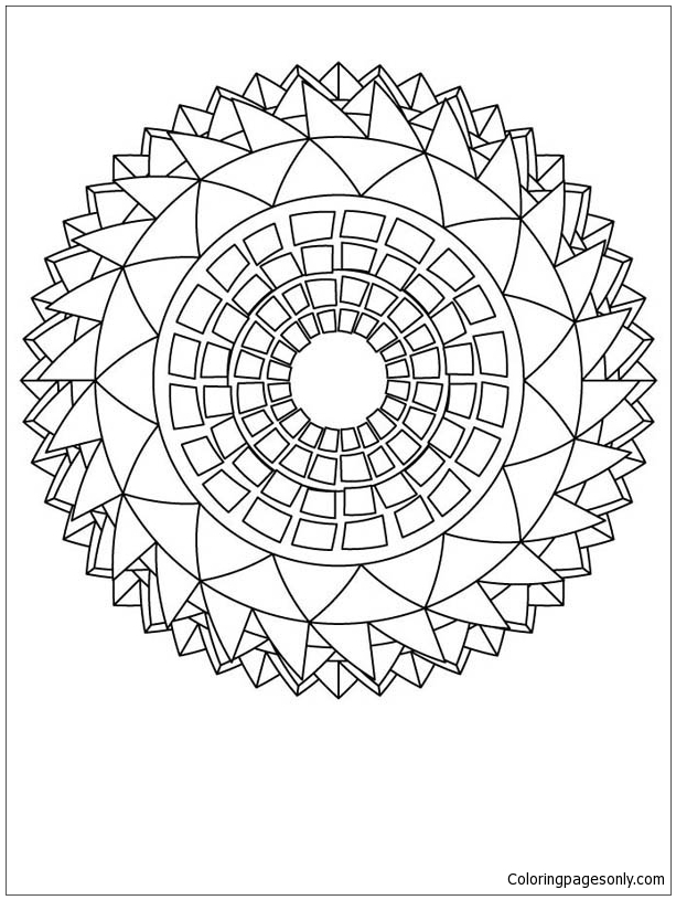 Mandala girasole da Mandala