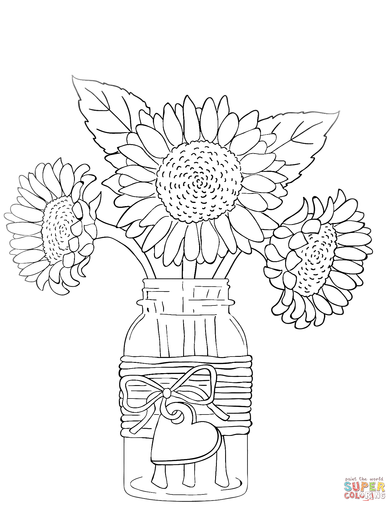 Girasoles En Florero Para Colorear Girasoles Para Colorear P ginas 