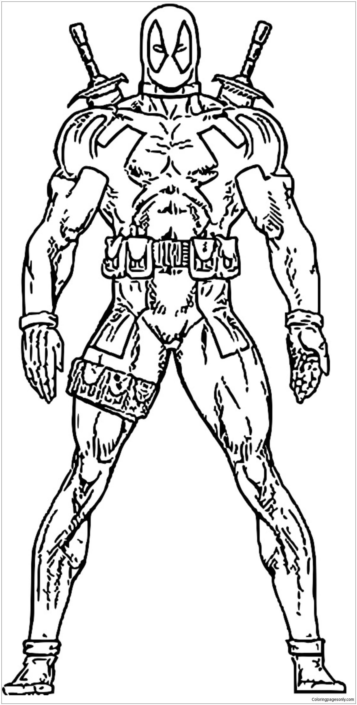 Super Heros For Kid Coloring Page