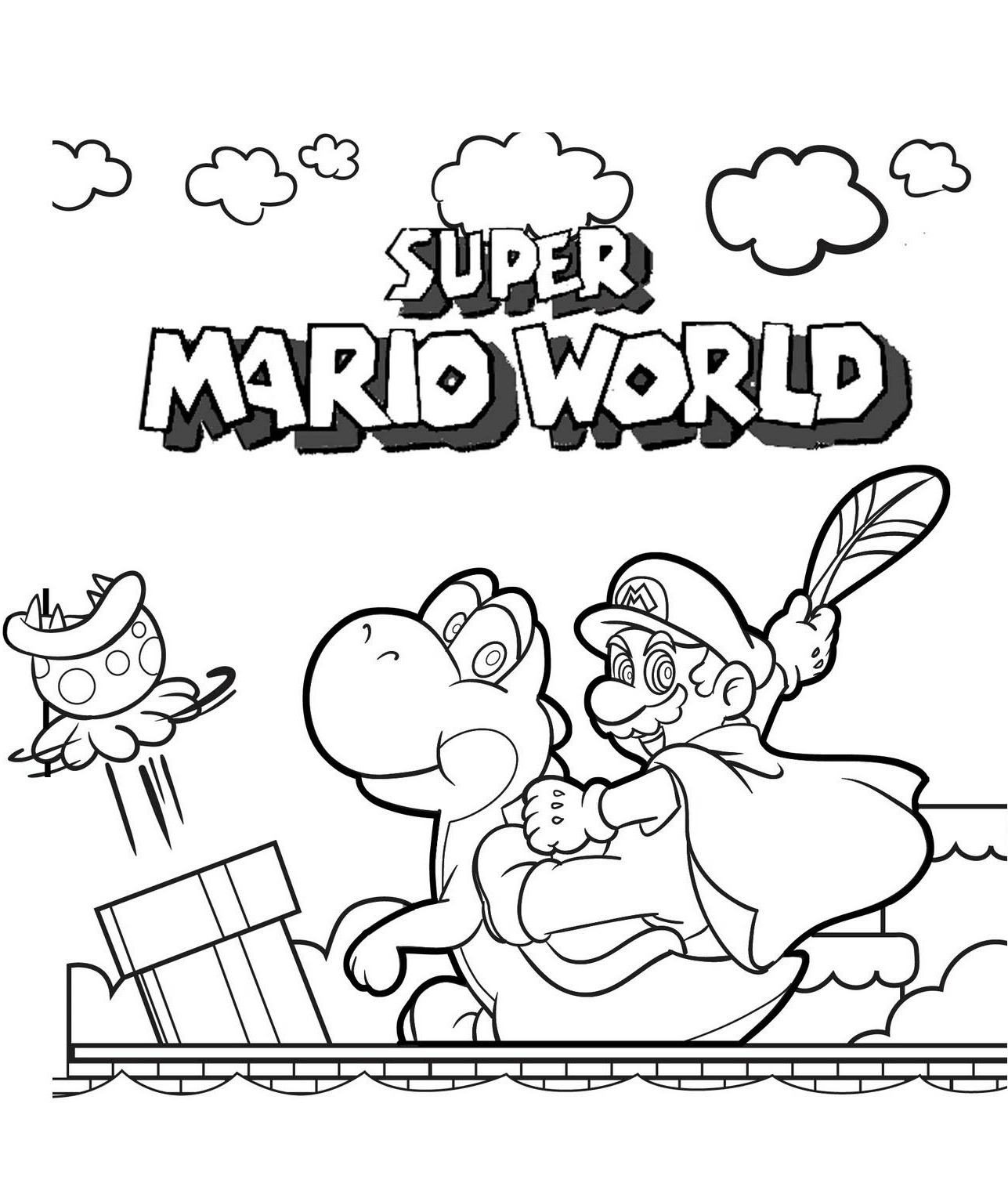 Les aventures de Super Mario World de Mario