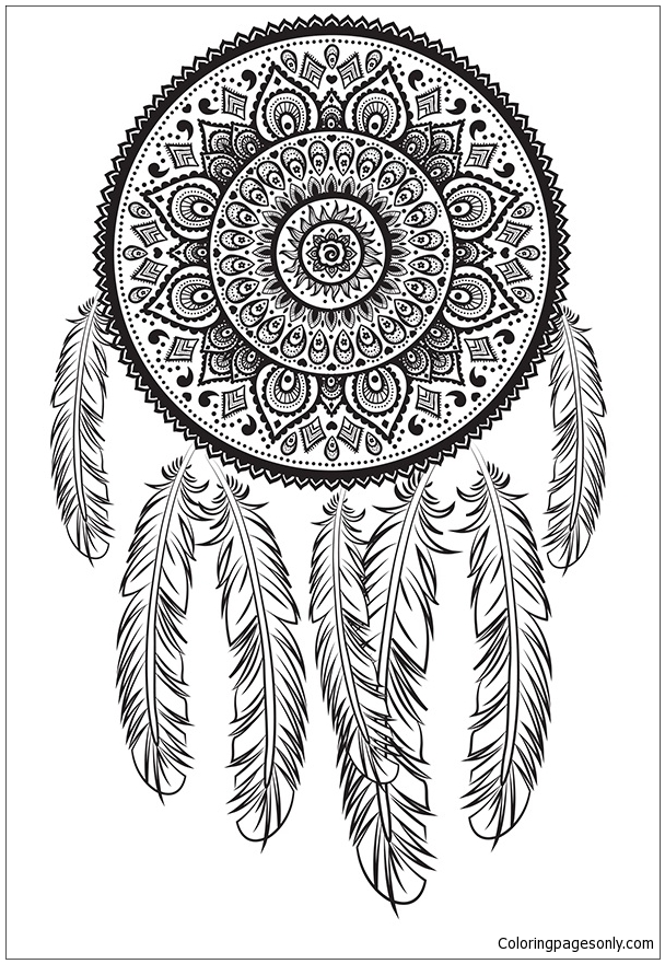 Download Superbes Mandalas Tribal Indien Coloring Pages - Mandala Coloring Pages - Coloring Pages For ...