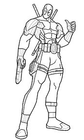 Deadpool Coloring Pages - Coloring Pages For Kids And Adults