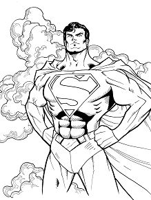 Pagina da colorare di Superman 3