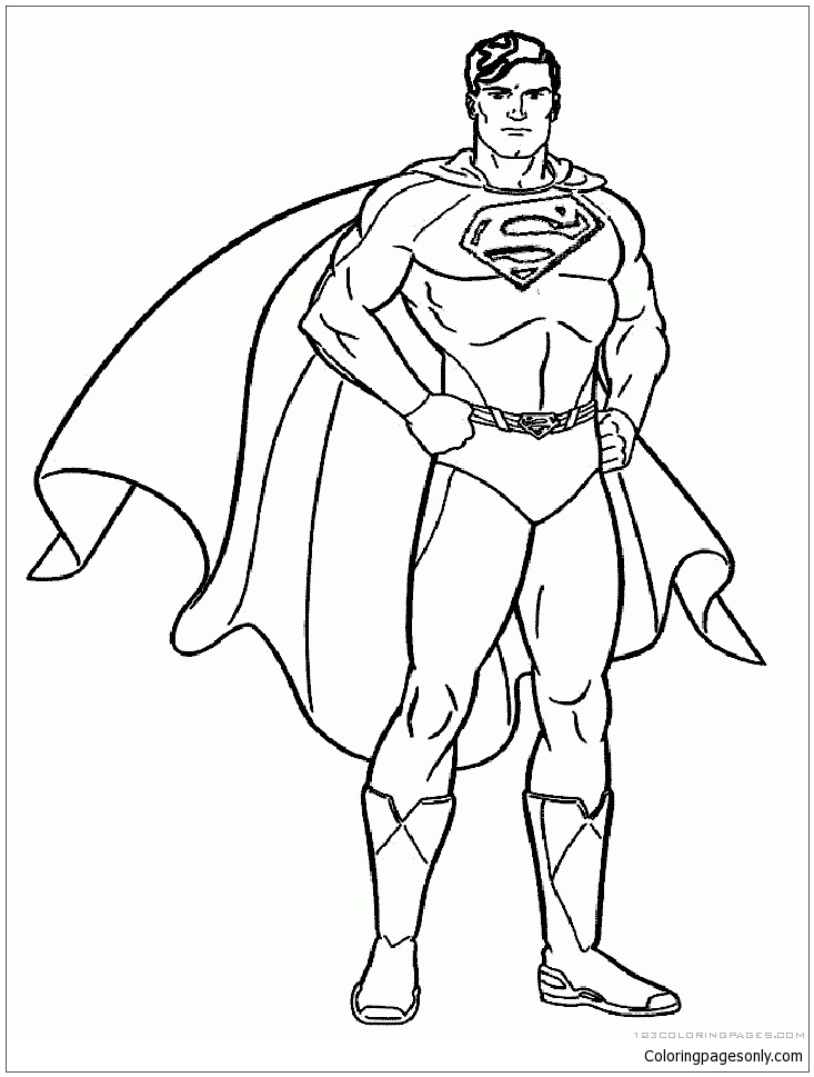 Superman Coloring Pages Superhero Coloring Pages Free Printable Coloring Pages Online