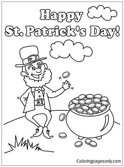 Surprising St Patricks Day Coloring Page