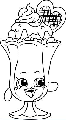 Suzie Sundae Shopkins Coloring Pages