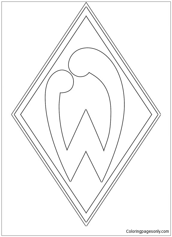SV Werder Bremen van logo's van het Duitse Bundesliga-team