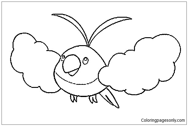 Swablu Pokemon Coloring Pages Pokemon Characters Coloring Pages 1890 ...