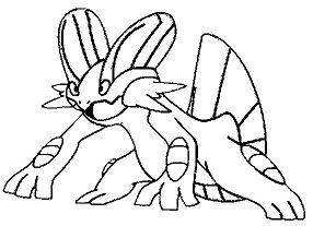 Swampert Pokemon Coloring Pages