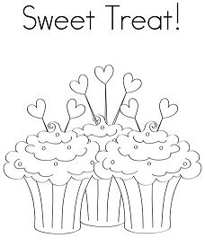 Sweet Treat Coloring Page