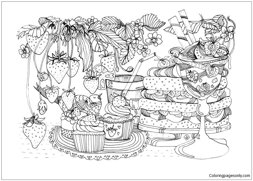 Sweet Treats Coloring Pages