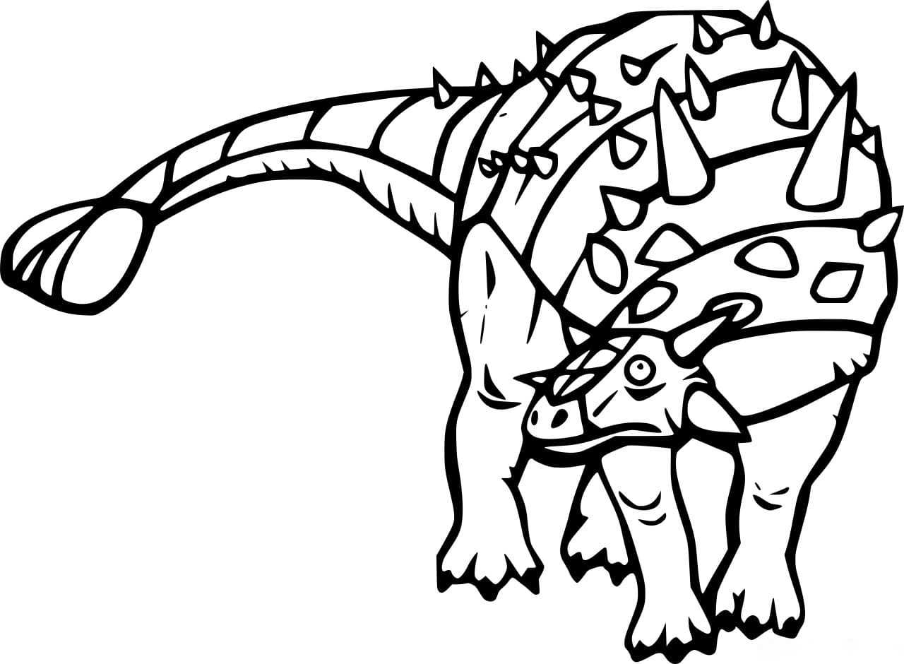 Talarurus had heavy armour and a club on its tail from Ankylosaurus