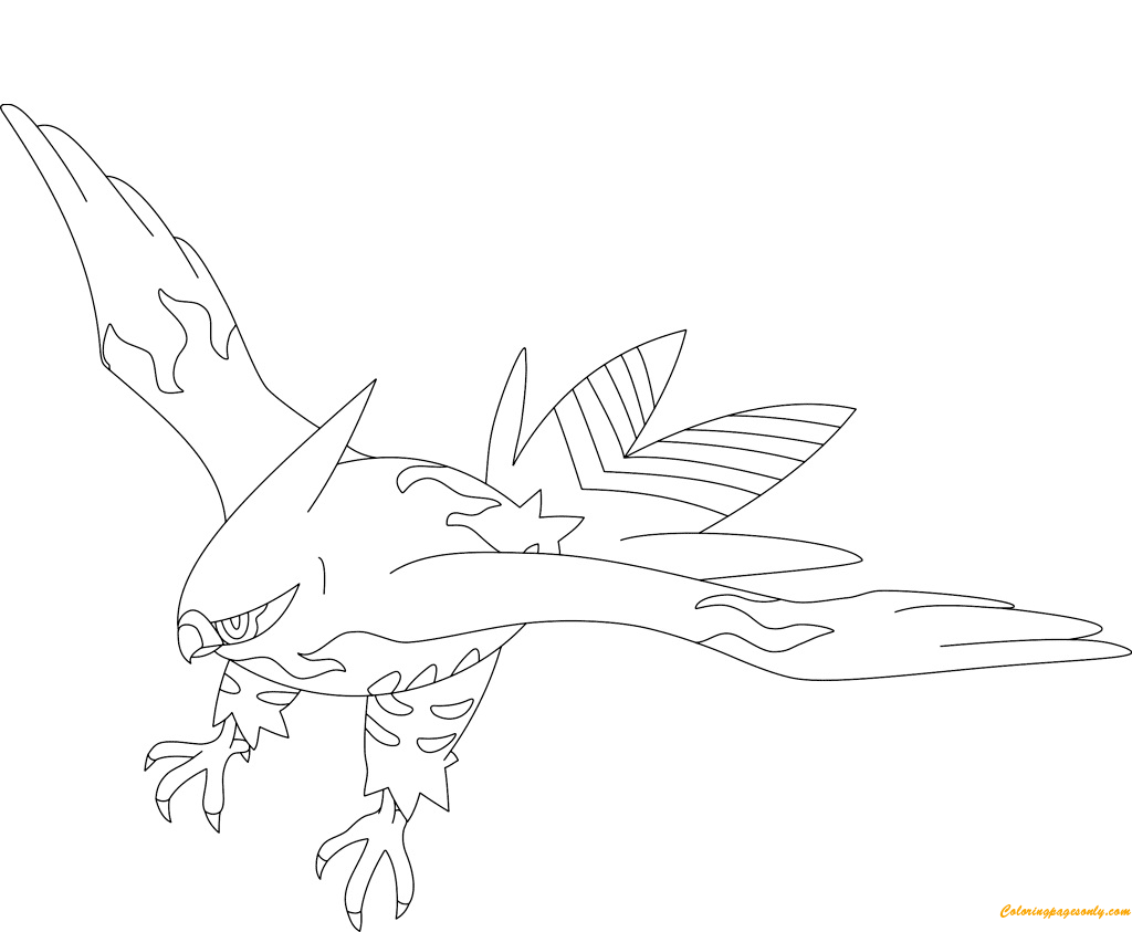 Talonflame Pokemon Coloring Pages