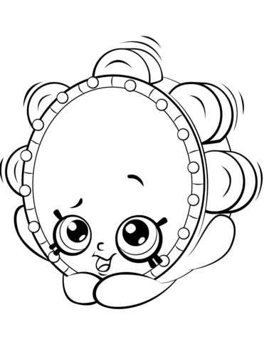 Tammy Tambourine Shopkin from Season 5 Coloring Pages