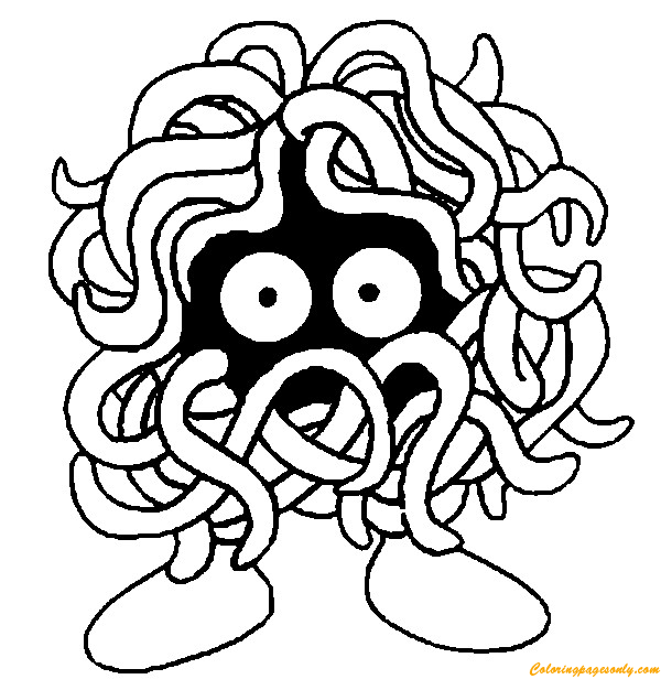 Tangela Pokemon Coloring Pages