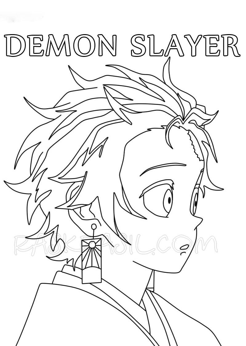 Tanjiro Demon Slayer Coloring Pages